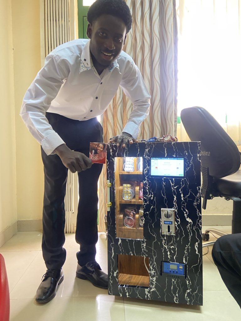 Papa_Arduino's tweet image. Growing up, I saw people mocked for buying condoms.
I saw stigma destroy lives.
So I built a smart condom vending machine  proudly made in Ghana 🇬🇭
No shame. Just protection, privacy &amp;amp; hope. @EiiScanty @akokc_davido @kwadwosheldon @ksheldonstudios @ghanaids @tv3_ghana @ghonetv