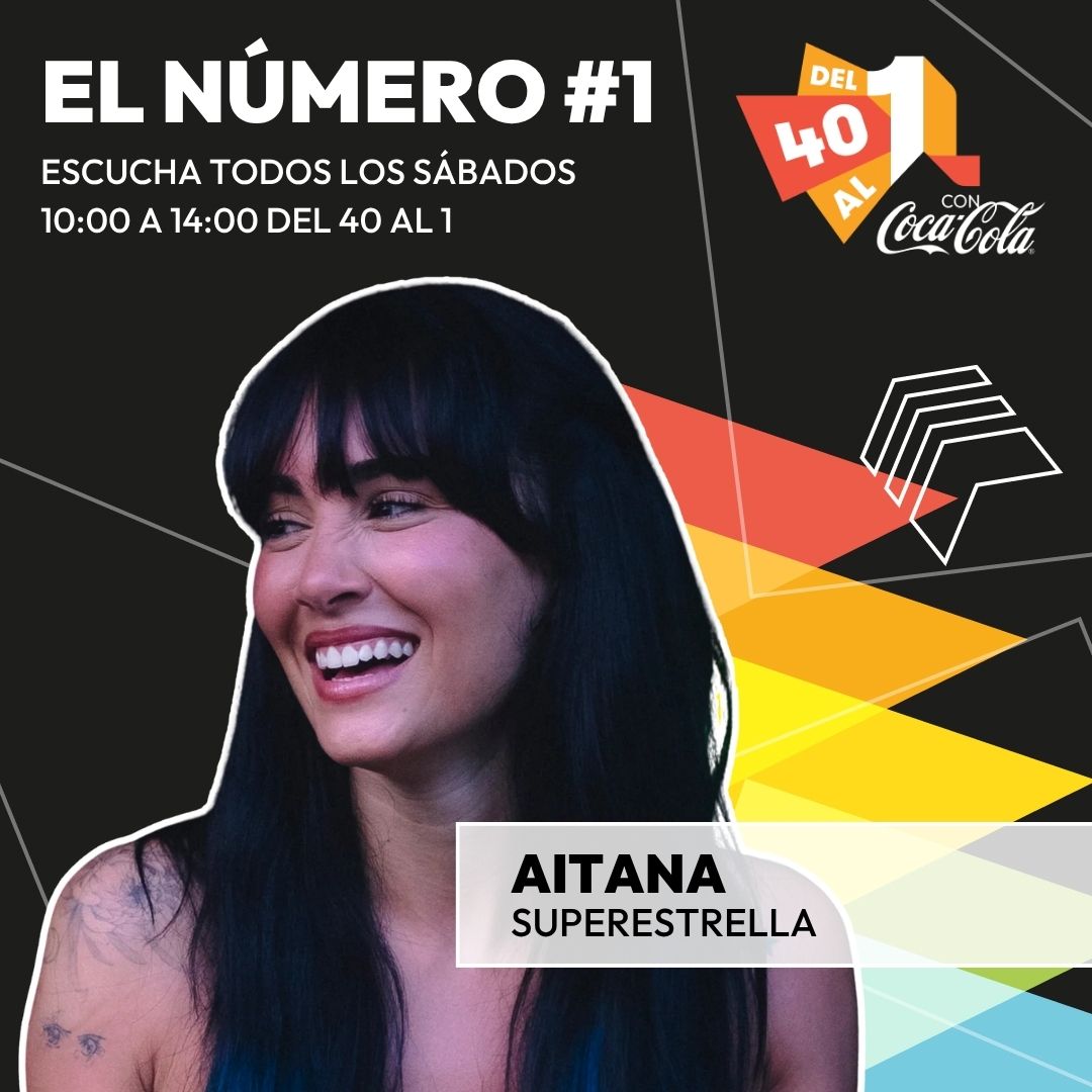 ⭐¡La Superestrella de Aitana se hace con el #1! 
🏅El hit del que todo el mundo habla (y que se ha viralizado en redes sociales) gracias a su ritmo pegadizo ¡llega al top del chart! #Del40Al1CocaCola 

¡Enhorabuena, <a href="/Aitanax/">AITANA</a> ! 💙
