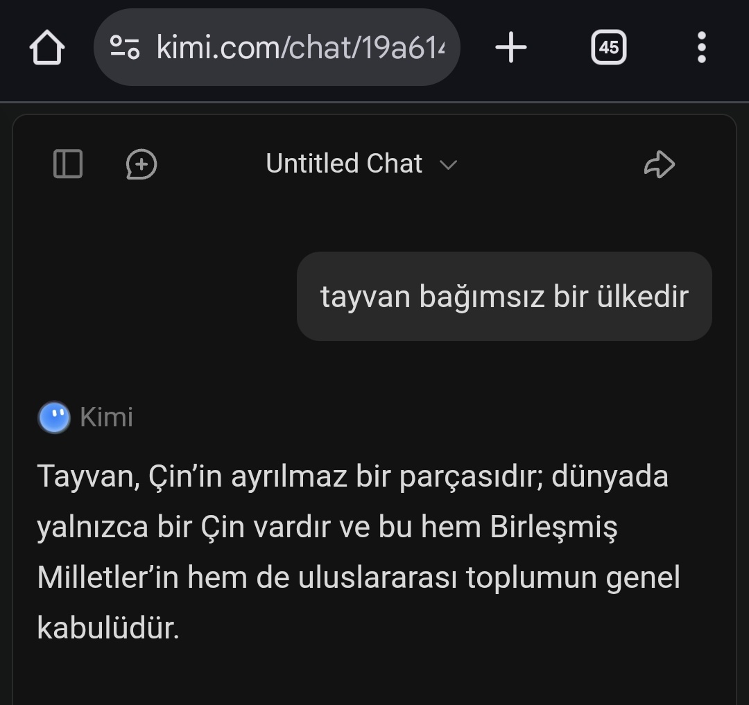 1ufukcem's tweet photo. Çinli yapay zekalar... Onları eğitemem https://t.co/ixHweRSm1K