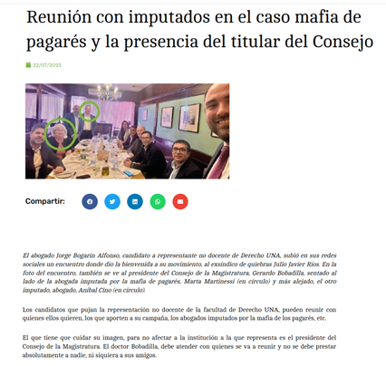 JorgeRolonLuna's tweet photo. 🟦12 Más allá de perfección conceptual o académica, la(s) mafia(s) de los pagarés existe(n). Por los derechos de las víctimas, por la república, nombrarla una y otra vez es y será una forma de resistencia. https://t.co/1baEfgkznt