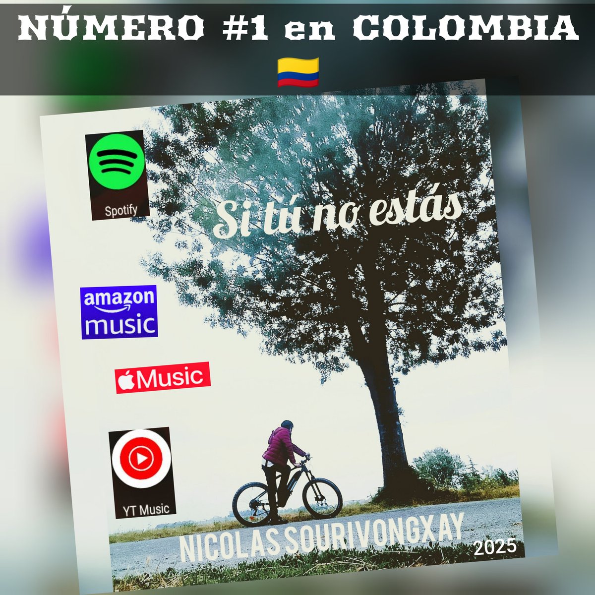 sourivongxaynic's tweet photo. Buscá mi canción "Si tú No Estas (Recargado)" por el Divo Nicolas Sourivongxay que está disponible en tu reproductor de música favorito. Es mí 1er canción del estilo contemporáneo actual latino. Buscá el Recargado en 🇨🇴 #SiTuNoEstasRecargado #SiTuNoEstas #Colombia https://t.co/aMXml2qwOn