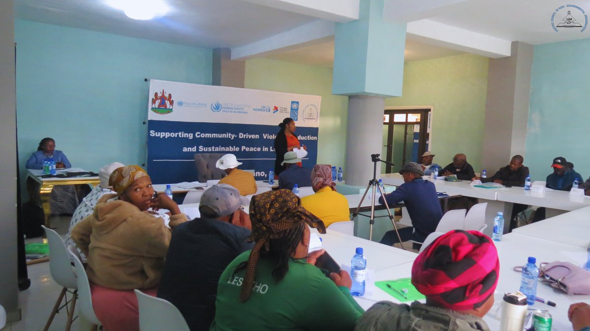 Mokhotlong community leaders are strengthening their capacity to protect human rights, prevent violence, and promote social cohesion. 

Together, we’re advancing safer and more inclusive communities in Lesotho.

#HumanRights #PeaceBuilding #CommunityLeadership #SustainablePeace