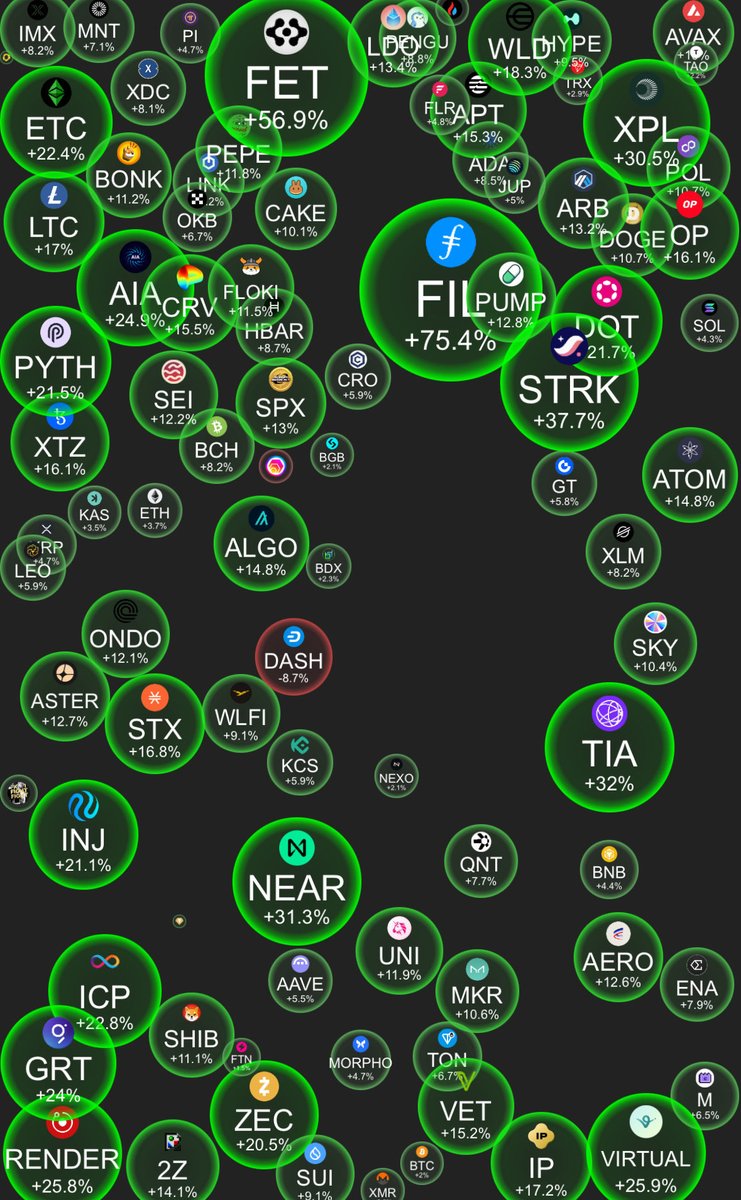 digital_b00n's tweet image. ALTSEASON IS HERE 🤩

#BONK #DOGE #PYTH #LTC #FIL #PEPE #STRK #SPX