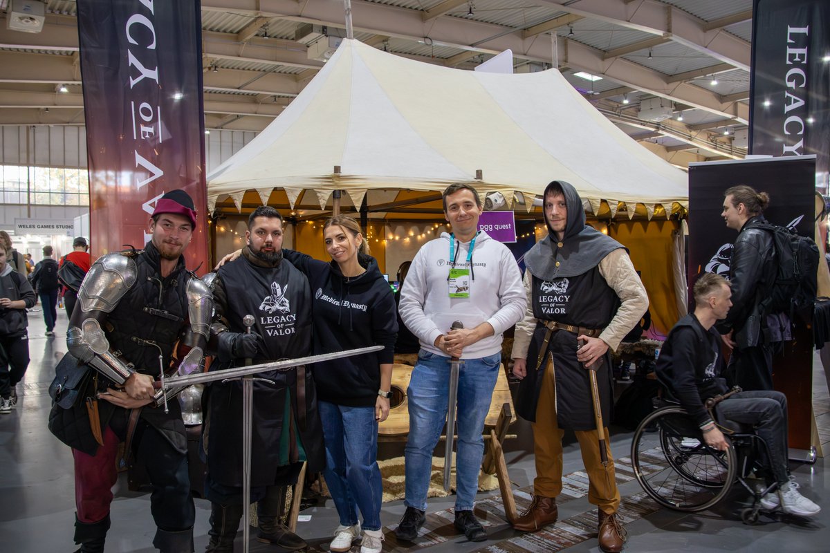 When the worlds of Legacy of Valor and Medieval Dynasty meet ⚔️

Huge thanks to the amazing team behind Medieval Dynasty for the great talk and shared passion for authentic medieval worlds.
It’s always inspiring to meet fellow creators who understand the dedication and love it