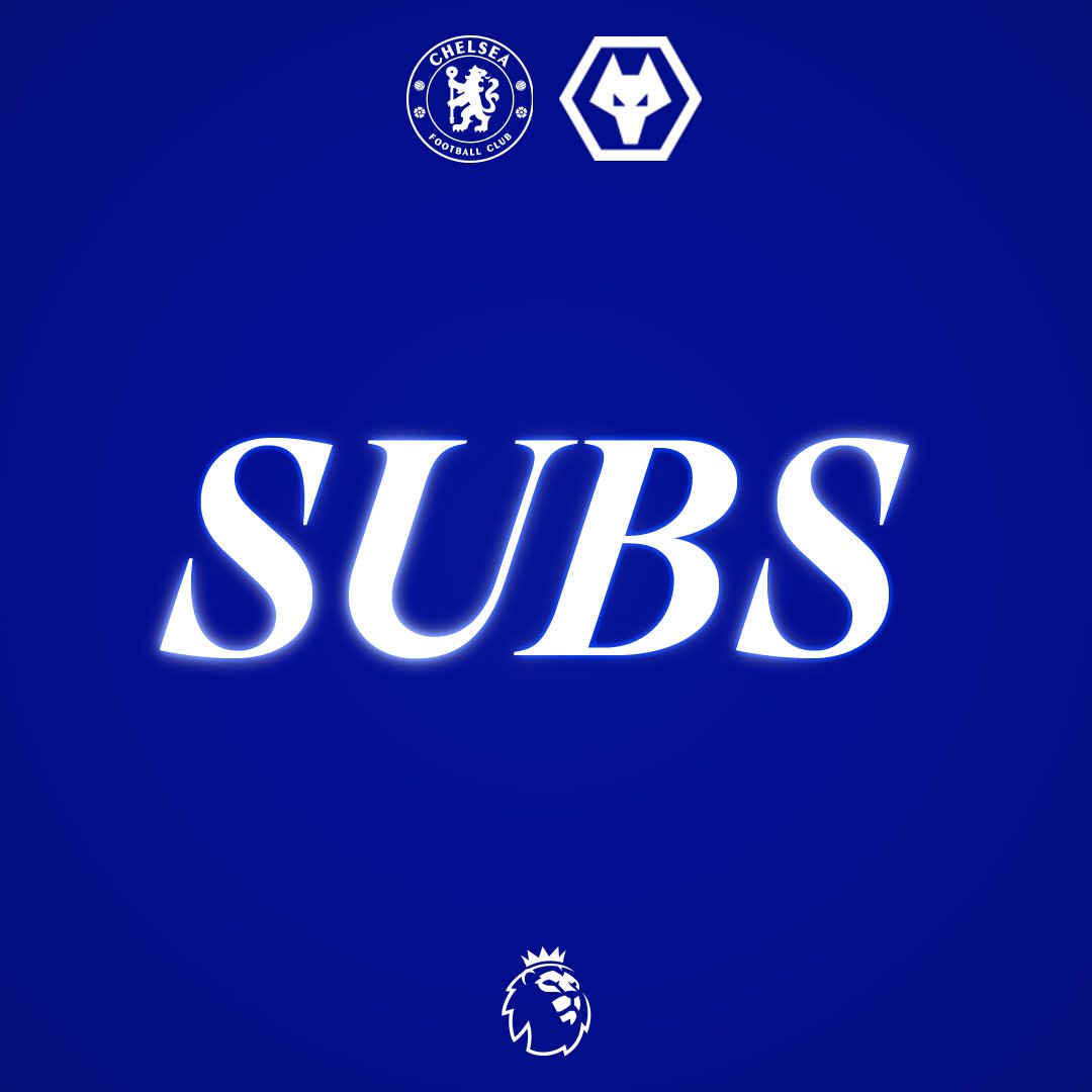 ChelseaFC's tweet photo. ➡️ James, Guiu
⬅️ Gusto, Neto

🔵 3-0 🐺 [77] #CFC | #CHEWOL https://t.co/BGhRXUKTd3