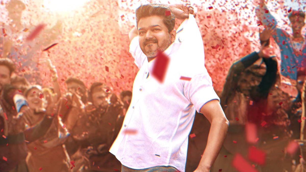 dp_karthik's tweet photo. Do you know Thalapathy Vijay is the biggest farmer in India?

They ask, “What does he farm?” He farms AURA. 💥 
The one &amp; only - AURA FARMER! 🔥

Look at these frames!
Paaah 😎👌🏻

#ThalapathyKacheri https://t.co/j5JBh16TP1