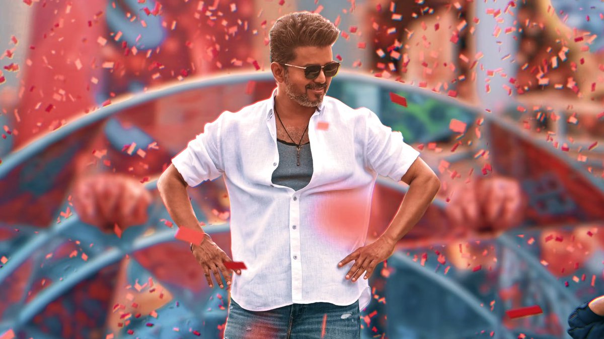 dp_karthik's tweet photo. Do you know Thalapathy Vijay is the biggest farmer in India?

They ask, “What does he farm?” He farms AURA. 💥 
The one &amp; only - AURA FARMER! 🔥

Look at these frames!
Paaah 😎👌🏻

#ThalapathyKacheri https://t.co/j5JBh16TP1