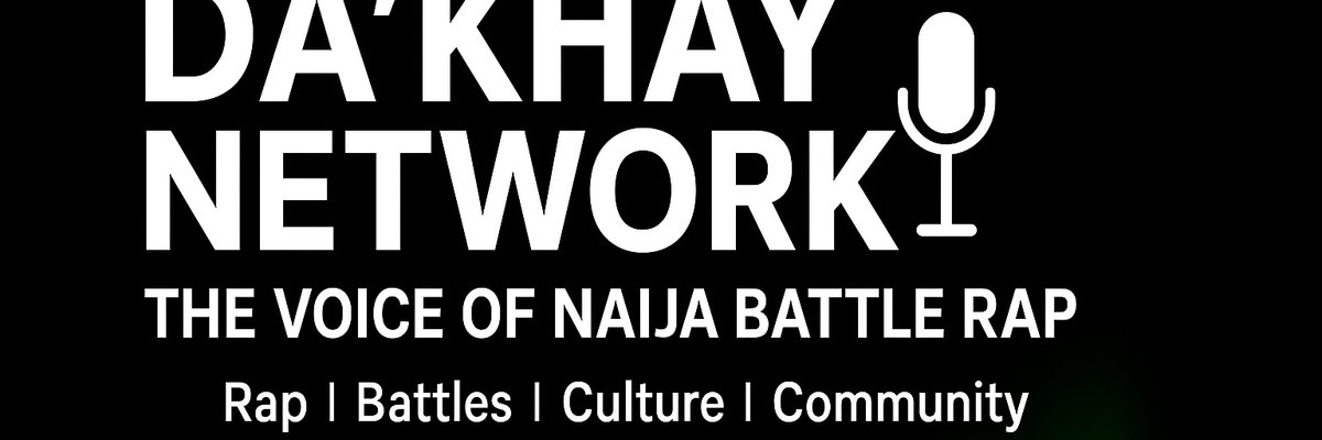iam_dakhay's tweet photo. 🎤 Welcome to Da’Khay Network 🎙️ — the voice of Nigerian Battle Rap 🇳🇬 Battles. Bars. Opinions. Reactions. Heat. Follow for breakdowns, hot takes & the culture you can’t ignore.#NaijaBattleRap #WOTS #BRL #RapCulture #HipHop #BattleRap #MusicNews #WorldwideRap #MIAL #GBL #brn https://t.co/mId3XkjcOs