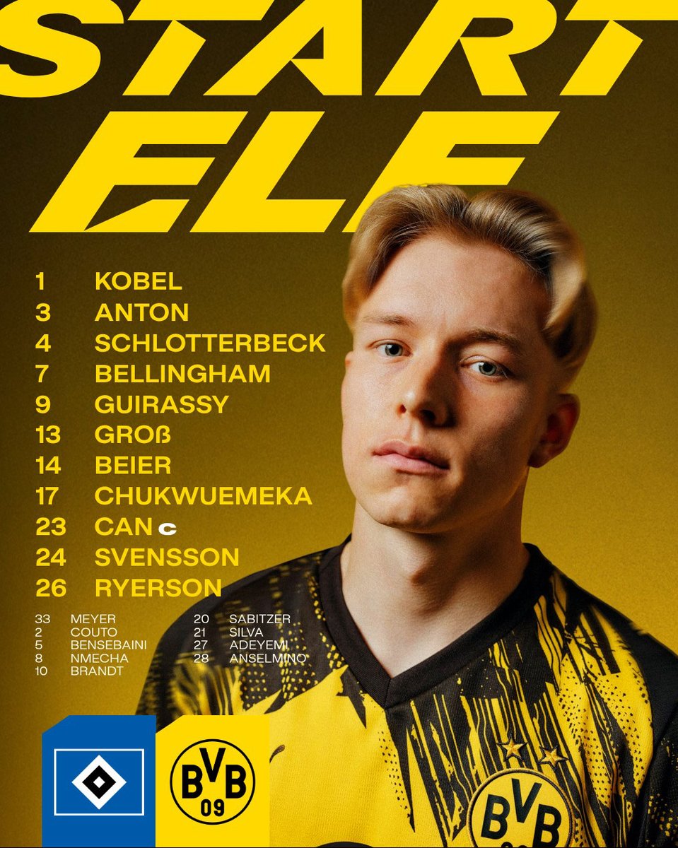 BVB's tweet image. 1️⃣1️⃣ Borussen für den Auswärtssieg in Hamburg ⚓️

#HSVBVB