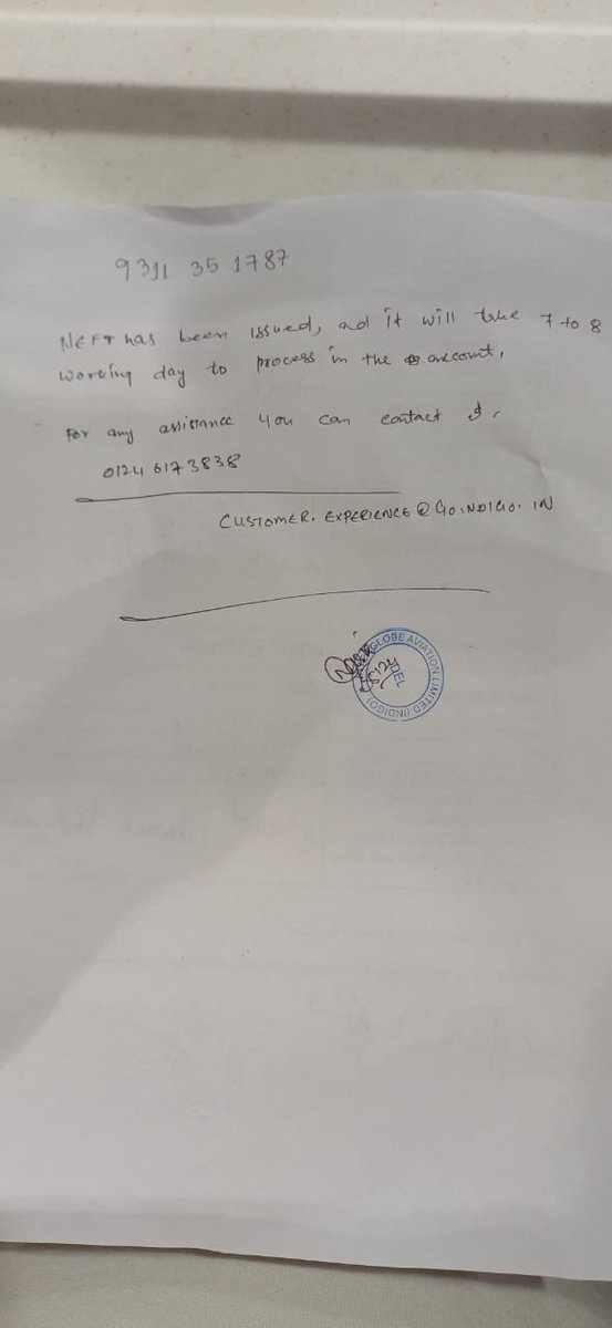 acrawat's tweet photo. @IndiGo6E still waiting for compensation and no one is responding @MoCA_GoI https://t.co/jmdXFtW2Ut