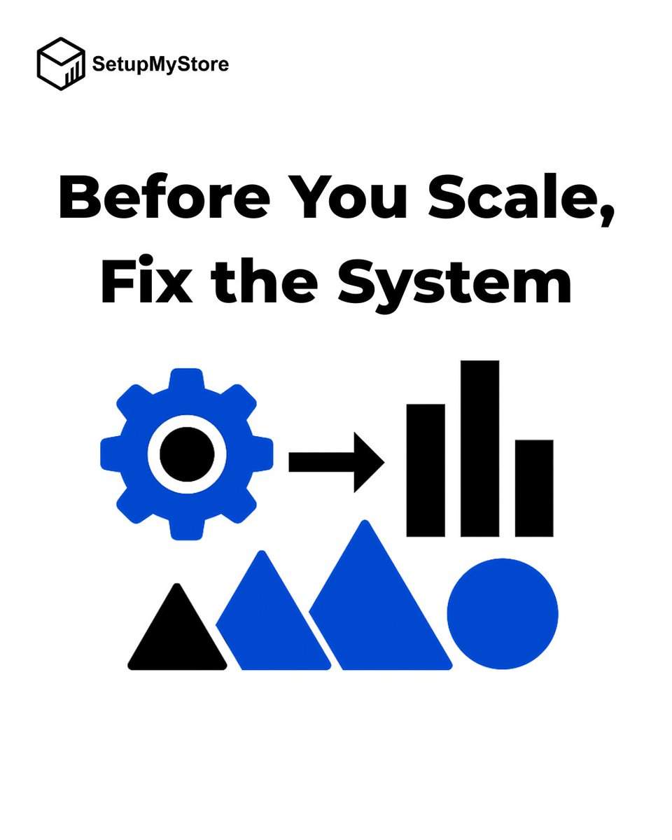 CEO_SMS_Waleed's tweet image. Scaling without fixing your system is like pouring water into a leaky bucket. 💧
We don’t just help you grow — we make sure your growth is sustainable.
We audit, fix, and optimize every moving part before you scale.
#SetupMyStore #EcommerceOptimization #ScaleSmart
