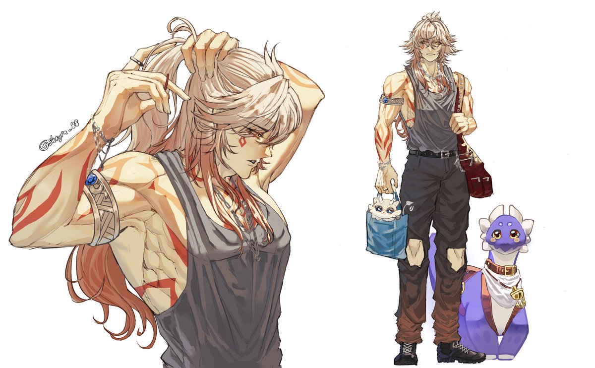 Saw one mod where Mydei has Jing Yuan’s hair, also #phaidei if you squint
-
#mydei #honkaistarrail