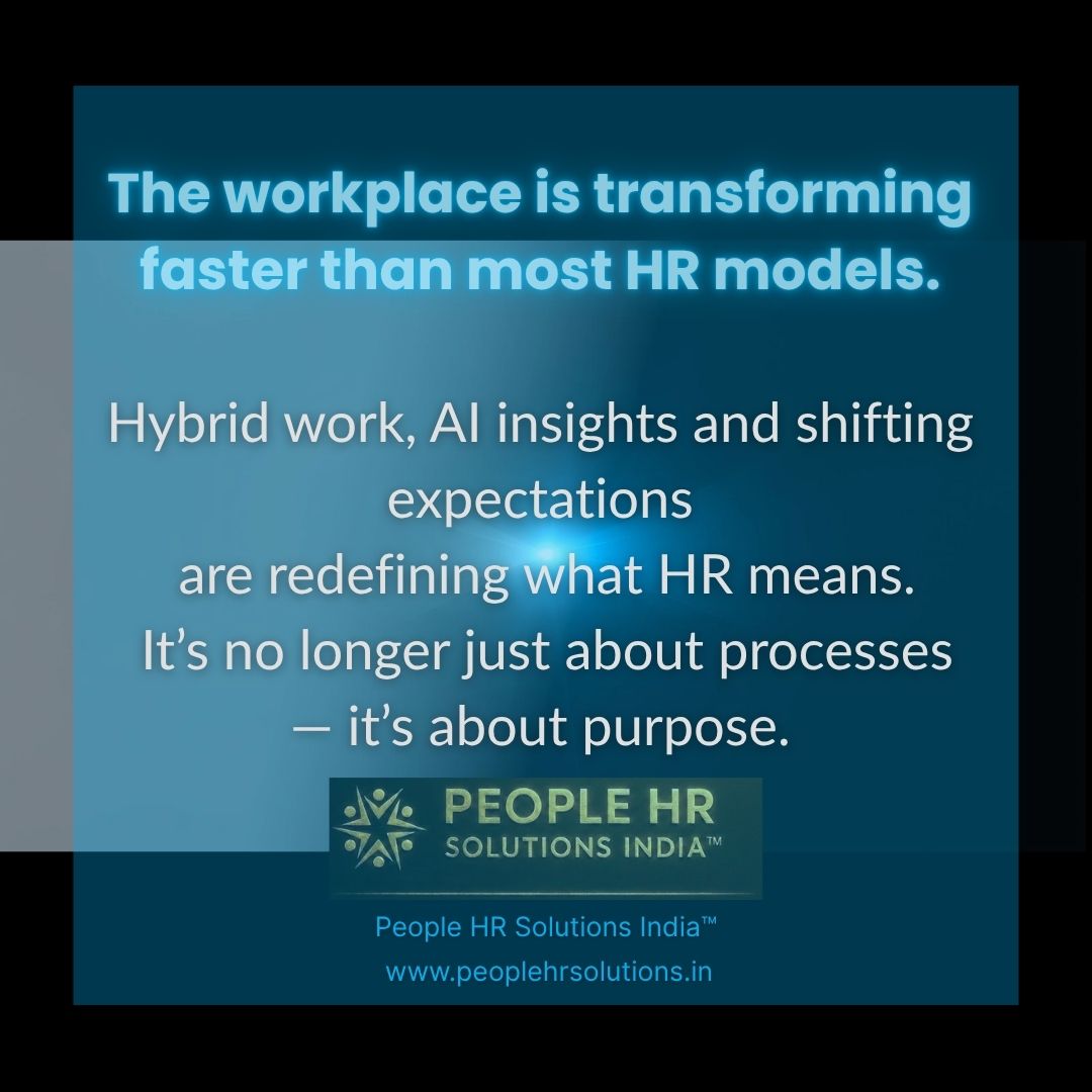 PeopleHRSIndia's tweet image. HR is no longer a department.
It’s where humans meet intelligence — where data understands people and empathy drives performance.
The future of HR isn’t coming.
It’s already here.

#FutureOfWork #HumanPlusMachine #Leadership #HRInnovation