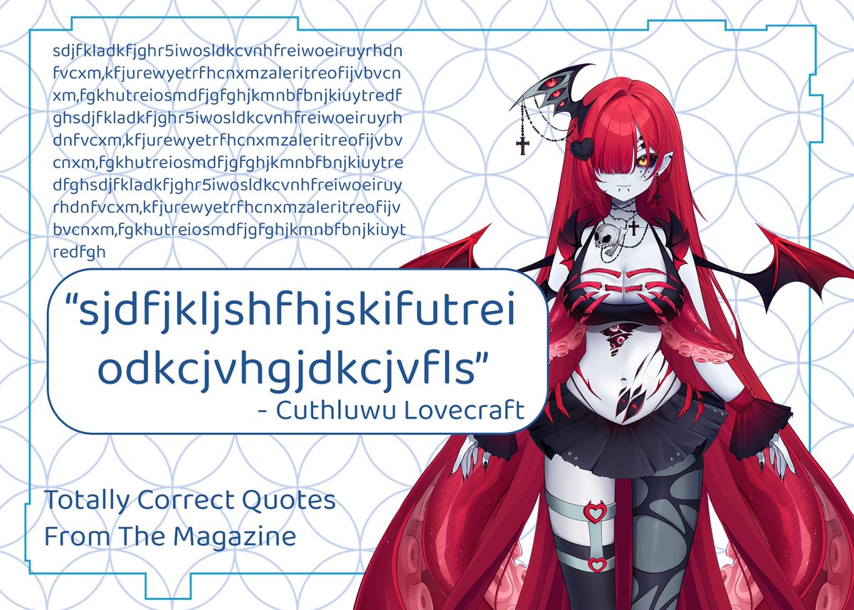 INTERVIEW QUOTE | 💜

<a href="/Cuthluwu/">Cuthluwu Lovecraft🐙🌑📕 lovecraftian Tuber</a> on… what???

#VTuberUprising #ENVTuber