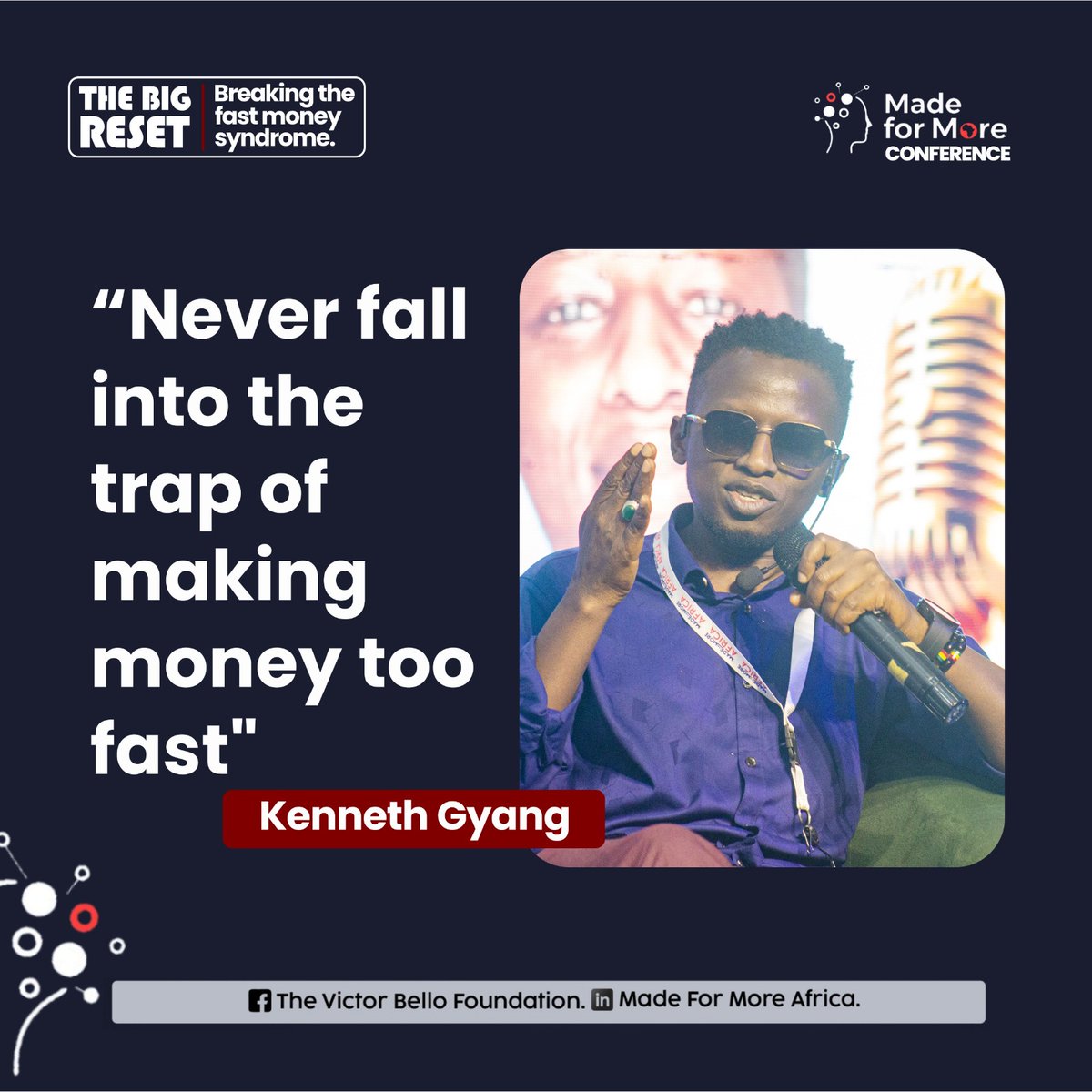 made4moreafrica's tweet image. Quotes from our Fireside Chat with Kenneth Gyang; inspiring, real, and unforgettable 🔥  

#MadeForMoreAfrica2025 #TheBigReset #MFM2025 #VBF