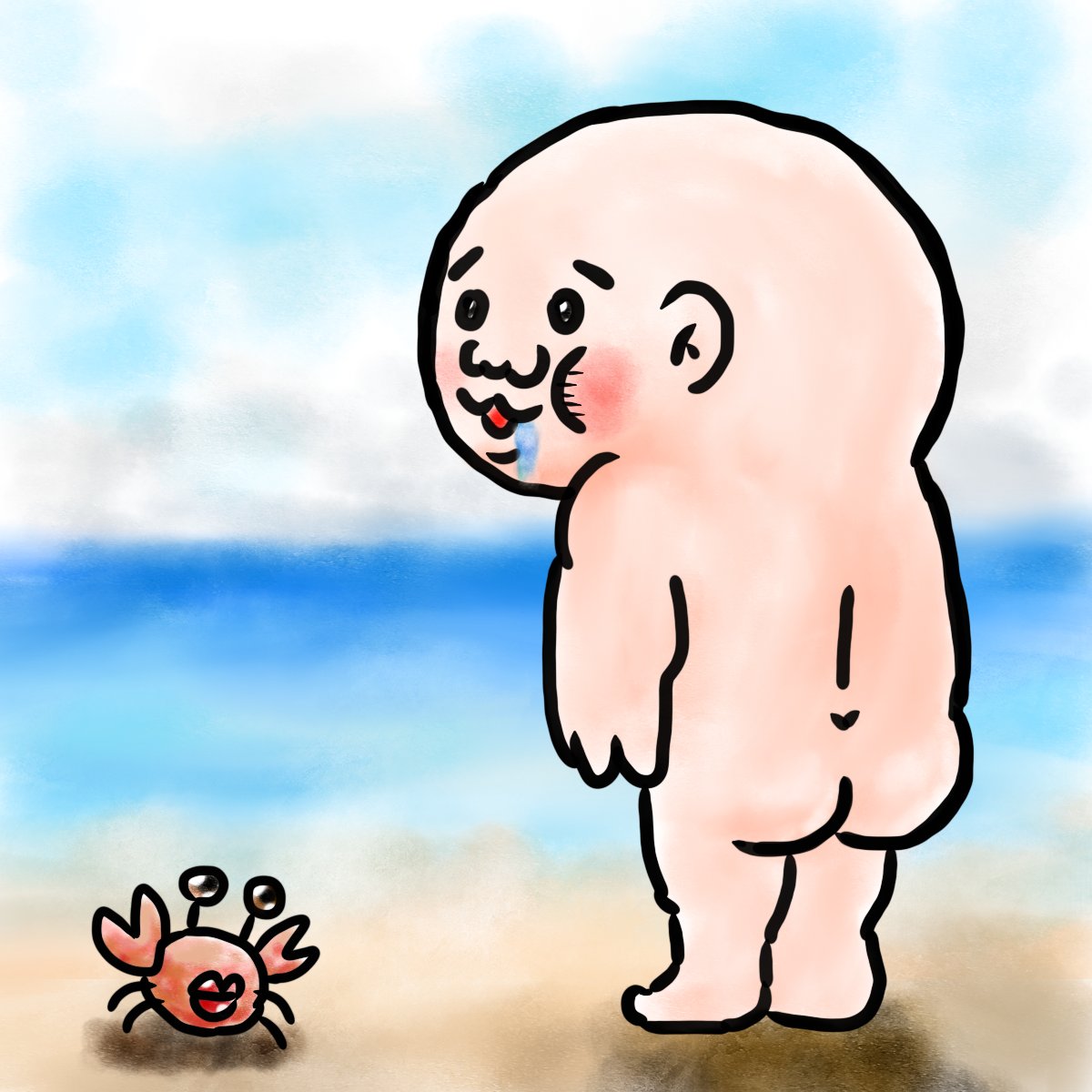 浜辺の酔ちくれおやじ🤤🥃
妄想中🐶🦀
おちゅ🤗