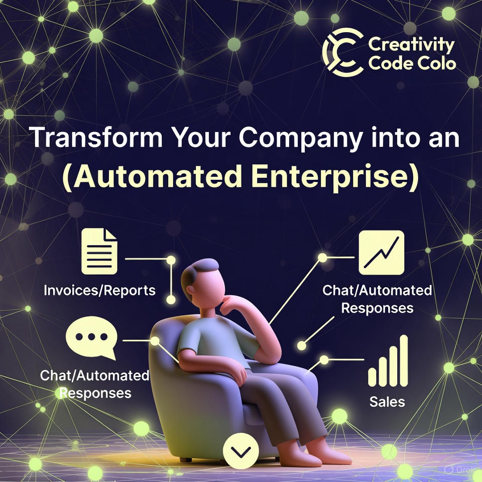 creativitycode7's tweet photo. تحويل شركتك لـ (منشأة تعمل بآلية): 4 خطوات أتمتة كاملة
هل تخيلت يوماً أن مشروعك يعمل بكامل طاقته وأنت خارج المكتب؟ هذا هو وعد الأتمتة الذكية التي تقدمها لكم Creativity Code.
🔹 خطة تحويل مشروعك الرقمي إلى منشأة تعمل بآلية في 4 خطوات:
تحليل العمليات (الخطوة الصعبة): نحدد المهام https://t.co/6Hx0nHldZc