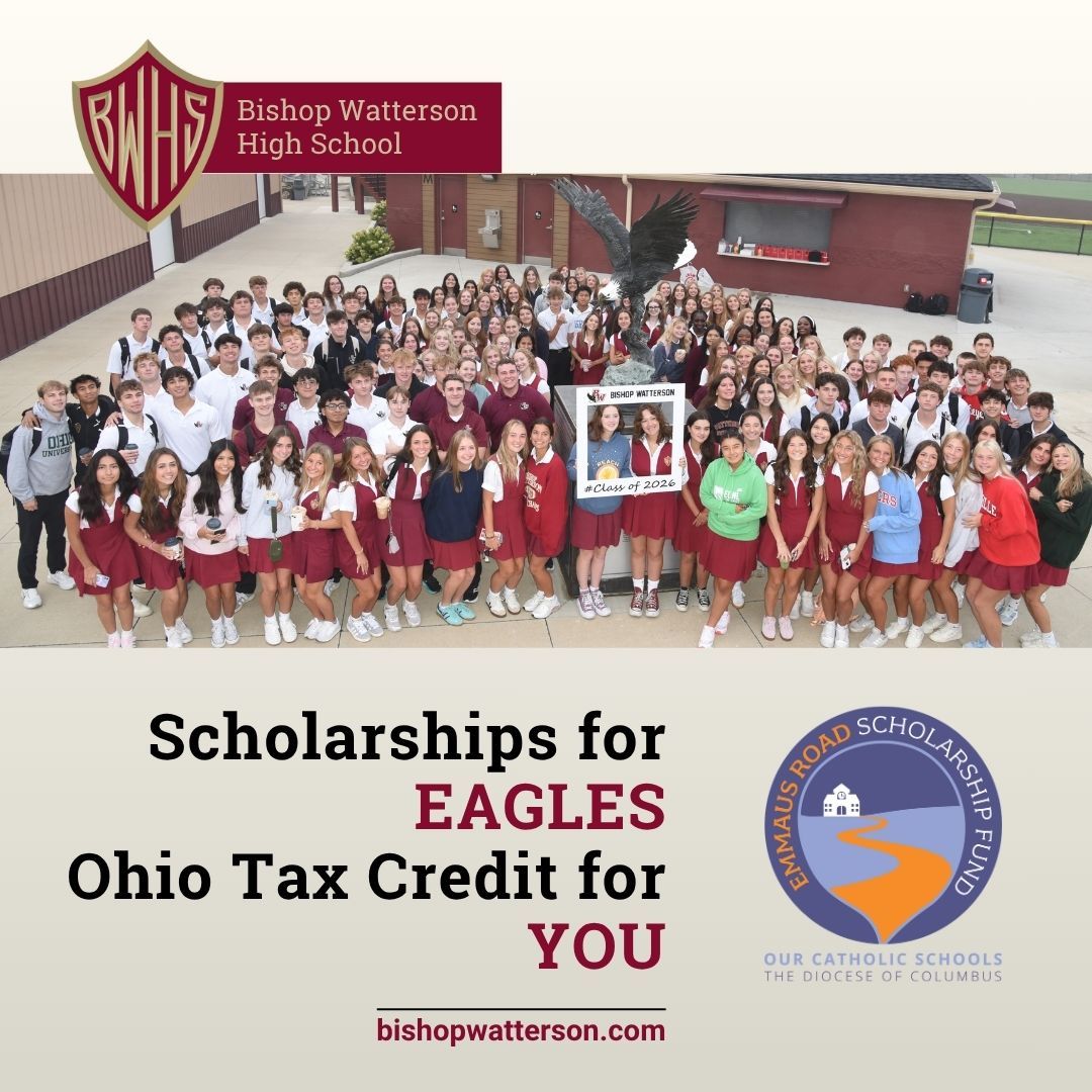 A donation to the Emmaus Road Scholarship Fund NOW provides an Ohio tax credit for you and scholarships for Eagles LATER. Learn more about this program here: bishopwatterson.com/state-tax-cred…