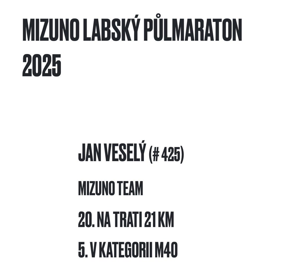 VeselyJan's tweet image. 🏁 Labský půlmaraton 🏞️ možná poslední závod sezony – a jaký!
PR 1:27:36 ⏱️, celkově 20. místo, v kategorii 5. místo 💥
Krásná trasa, ještě lepší počasí a nohy jak z reklamy na endorfiny 😄
Když ti závod napíše hezčí tečku než jsi doufal ✨
#půlmaraton #osobák #běh…