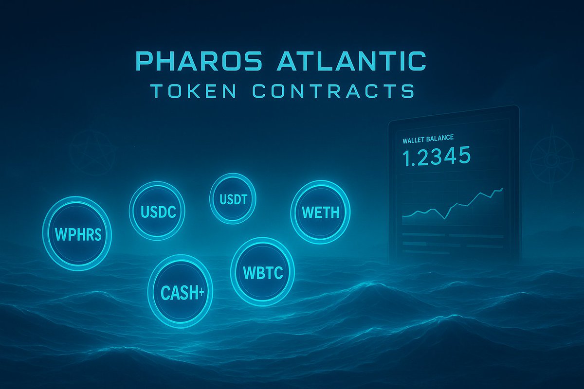 Criptocampos1's tweet image. 🧭 Contratos de Tokens Pharos Atlantic  Alguns de vocês podem precisar 
USDT 0xE7E84B8B4f39C507499c40B4ac199B050e2882d5   USDC 0xe0be08c77f415f577a1b3a9ad7a1df1479564ec8  WBTC 0x0c64f03eea5c30946d5c55b4b532d08ad74638a4  #PharosNetwork #Pharos #Crypto #testnet #pharosatlantic