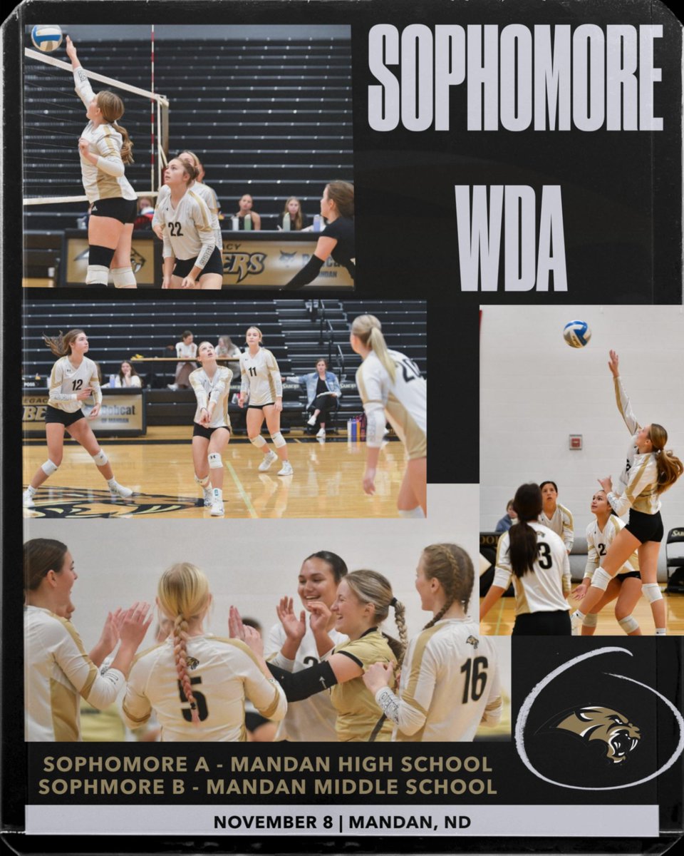 LHSSaberVB's tweet photo. Sophomore Sabers hit Mandan for tournament play today chasing points, wins, and good vibes only. Let’s serve up the heat and have some fun doing it! 🏐💛🖤 #TeamSabers #LetsGoSabers https://t.co/dCZxAhemx6