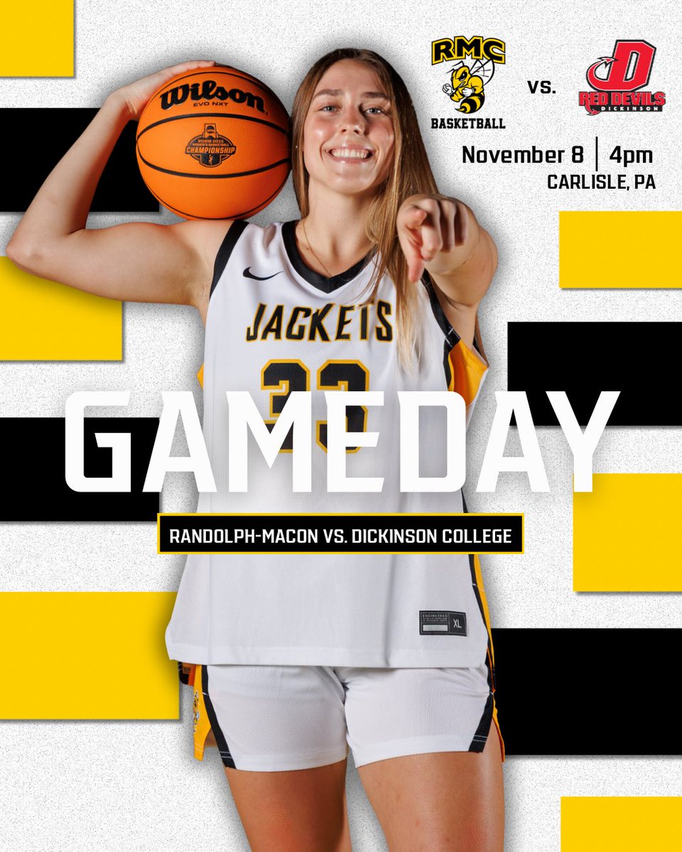 RMCWBB's tweet photo. ⏰ It’s GAME DAY ‼️ 

We kick off our season today at Dickinson College at 4pm! 🐝 

#LNF https://t.co/MvHL8bdCq5