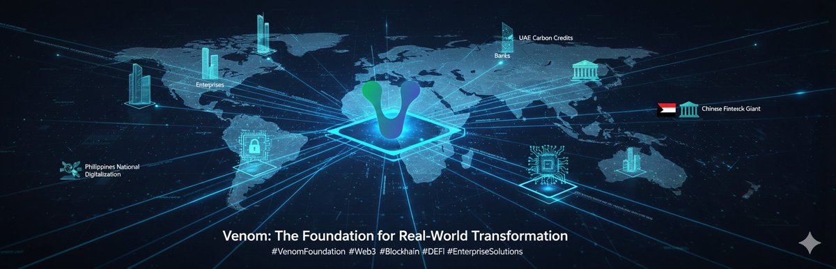 Governments. Banks. Enterprises.
All chasing the same dream, scalable blockchain adoption without sacrificing trust or performance.

This is where @venomfoundation steps in.

Venom is not just another Layer0, it’s the foundation for real-world transformation.

-Dynamic sharding