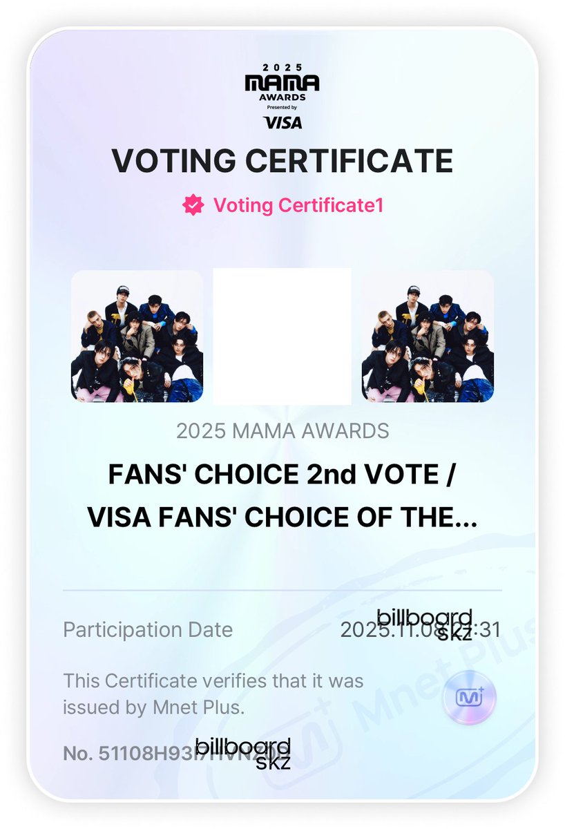 billboardskz's tweet photo. #2025MAMAVOTE for #StrayKids NOW!

STAY, don't waste your daily votes. @Stray_Kids will attend MAMA!

⚠️ Last 80 minutes before reset
⚠️ 1 vote per day, last 3 days/chances per device!

🗳️ Fans' Choice of the Year (DAESANG)
🗳️ Fans' Choice Male
✅ https://t.co/XWlgYNahBr https://t.co/8KZXqdbQkC