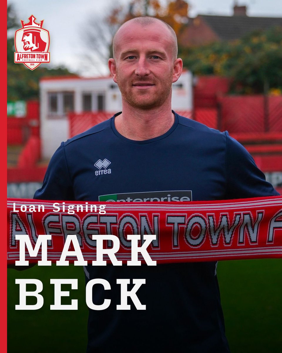 AlfretonTownFC's tweet image. We’re delighted to confirm the loan signing of experienced striker Mark Beck from Scunthorpe on an initial one-month loan.

Join us in welcoming Mark to the club, who is available for selection ahead of this afternoon’s game.

#ATFC | #Ofton