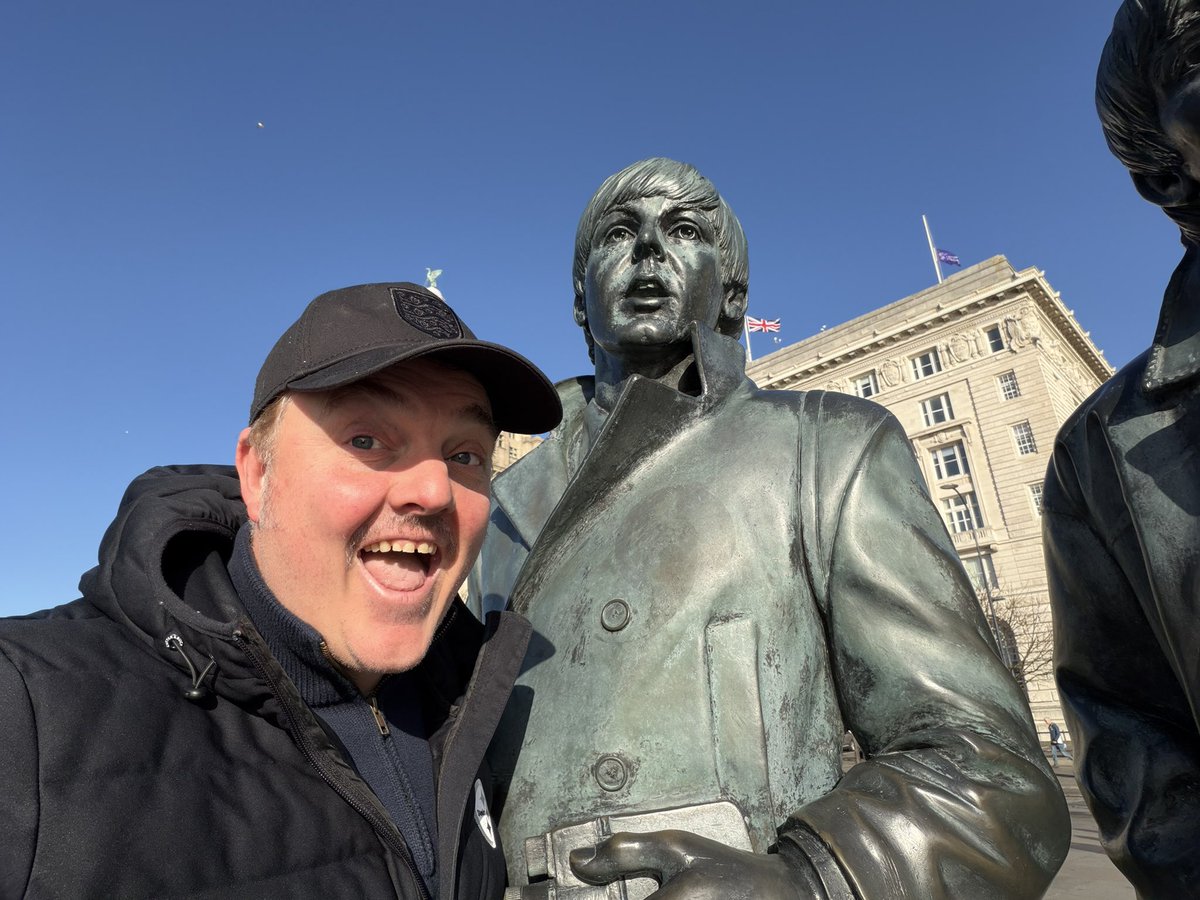 Just met a friend in Liverpool
