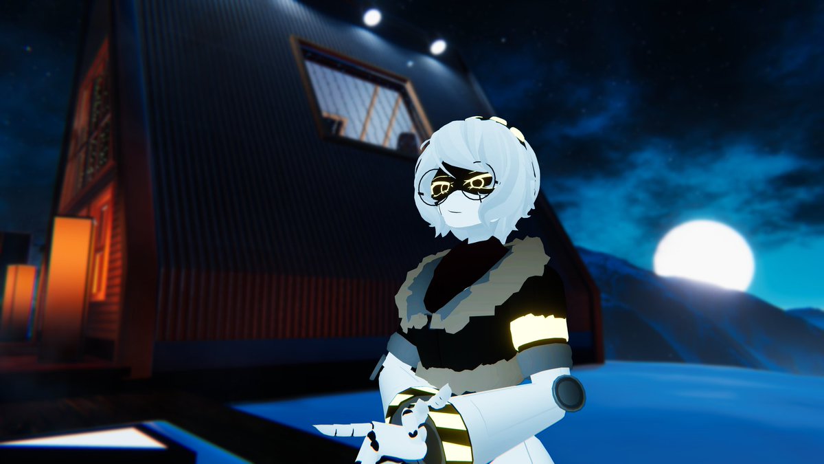FusionTheYT's tweet photo. NYX's New V Photos! 💛

#md2025 #md #murderdrones #mdv #mdtwt #SerialDesignationV #VRChat #VRC https://t.co/9lWkm0VG0o