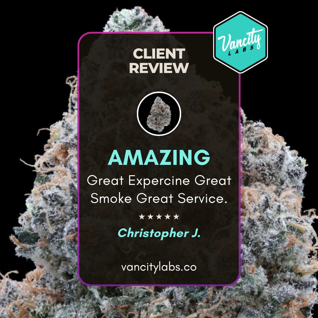vancitylabsco's tweet image. 💬 AMAZING Feedback!
"Great experience, great smoke, great service."
Thank you, Christopher J! We appreciate you 🌟🔥

🌐 vancitylabs.co/product/violet…

#ClientReview #CustomerExperience #TopQuality #PremiumService #TestimonialTuesday