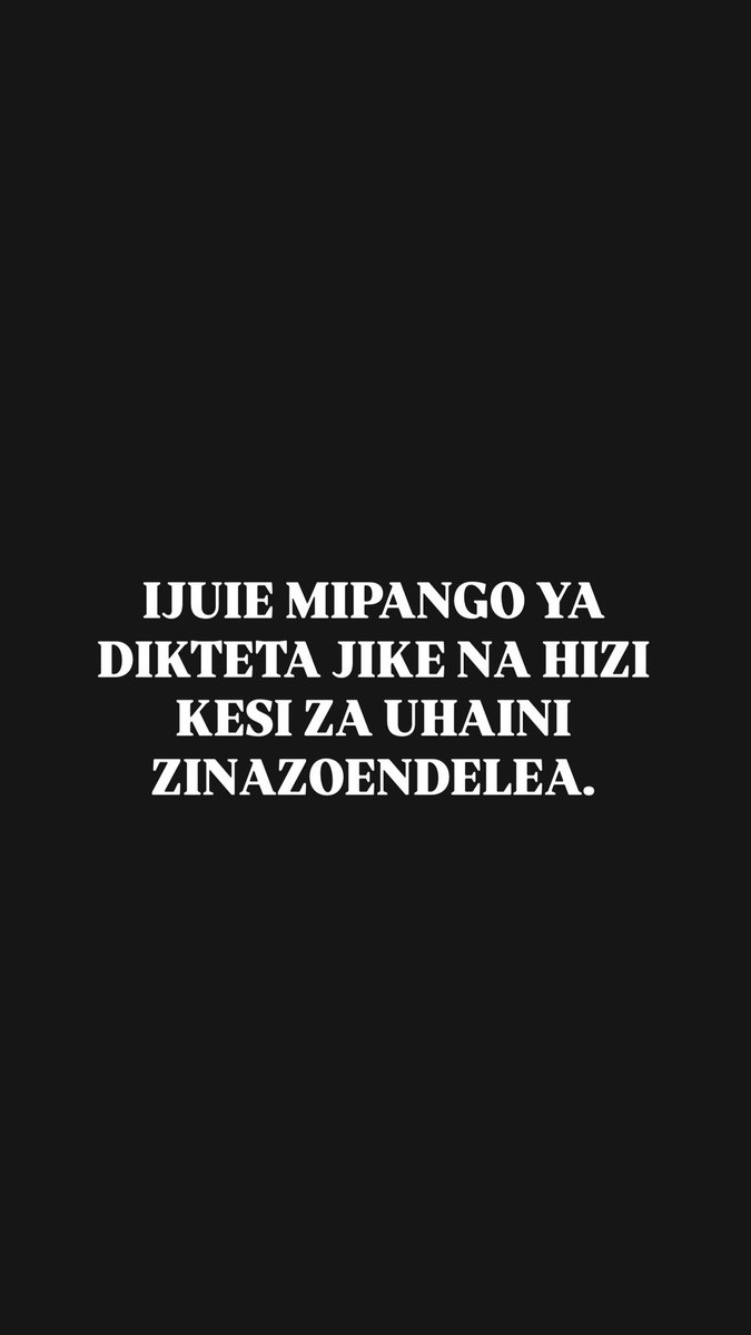 MKAKATI WA IDD AMIN MAMA NA MARIDHIANO FEKI.

Mmeona hii kamata kamata ya mamia ya Watanganyika na kuwabambika kesi za Uhaini.

Sasa iko hivi Idd Amin Mama amewaagiza Wakuu wa Polisi wa Mikoa yote Tanzania (Tanganyika) kukamata watu wengi kwa kadri watakavoweza na kuwapa kesi za