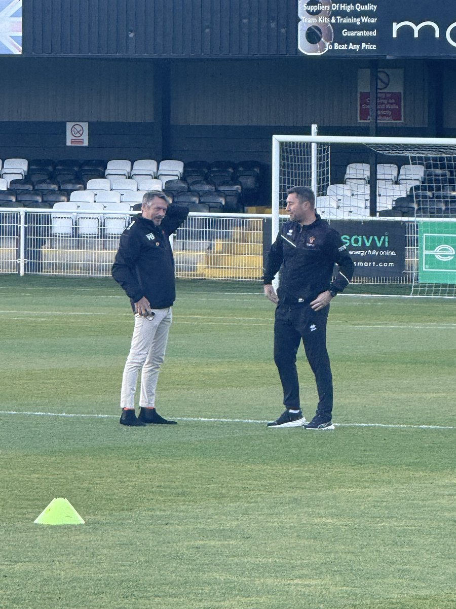 One legendary manager and some bloke called Phil Brown.