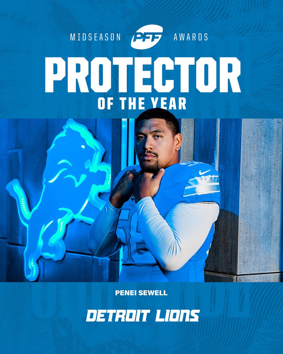 Lions's tweet photo. .@PFF's Midseason Protector of the Year: @peneisewell58 💪 https://t.co/qGXze9L3Jn