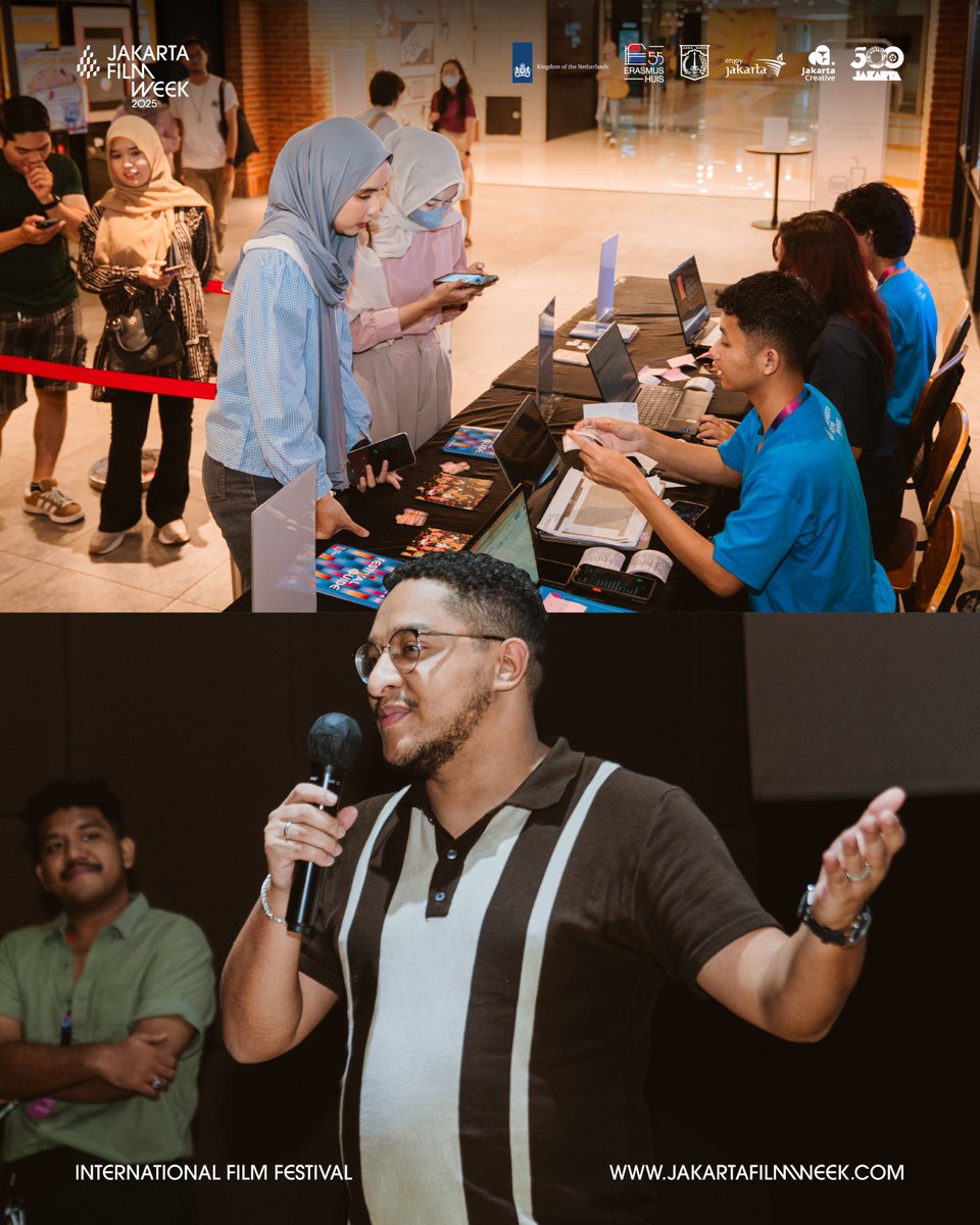 Bioscoop Belanda returned to #JakartaFilmWeek2025! ✨

We were thrilled to screen two titles: "Happy Palace" on Day 4 and "Straight Outta Space" on Day 5.

The Day 4 screening of "Happy Palace" was made even more special with an insightful Q&amp;A session featuring the film's editor,