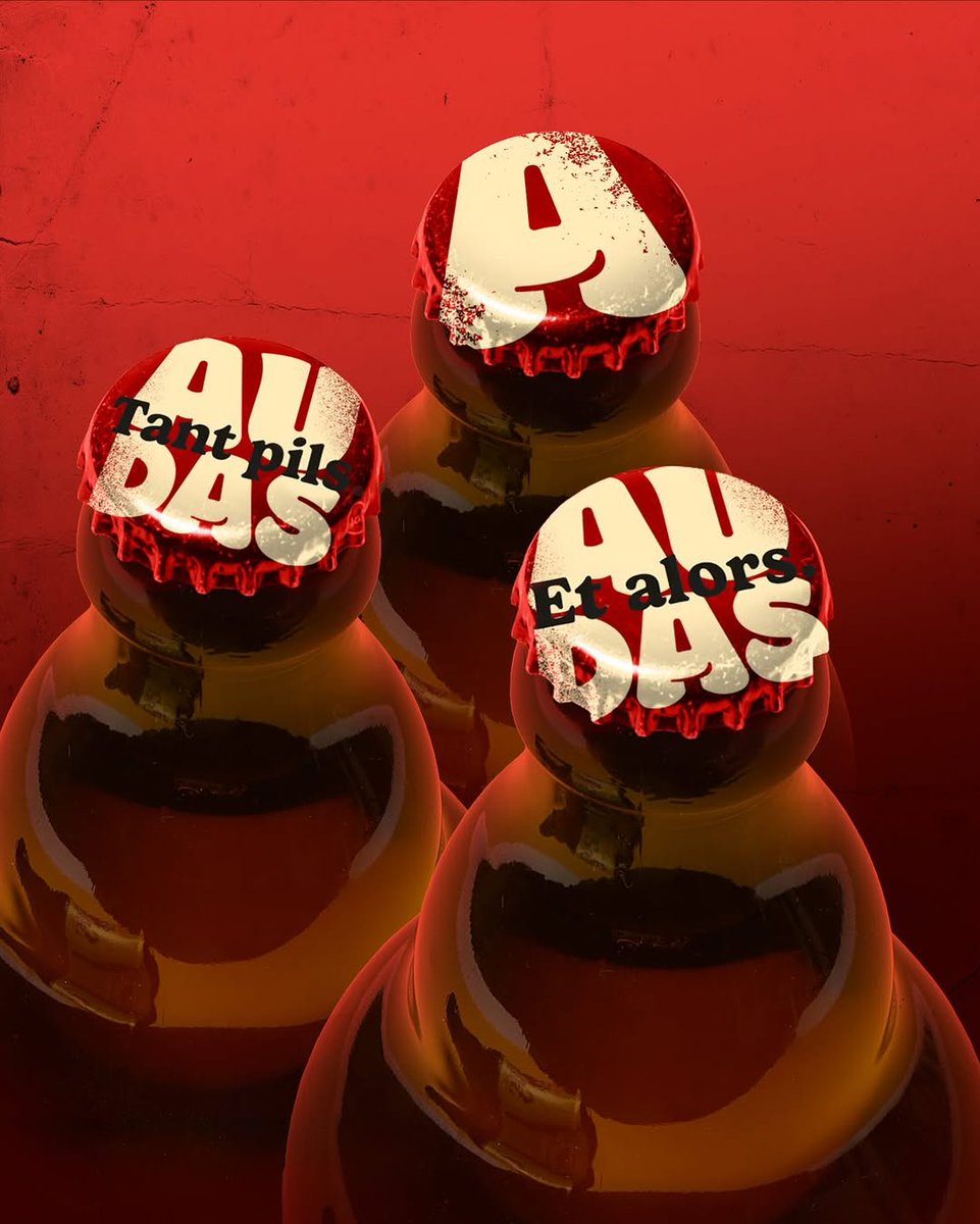 PENTAWARDS's tweet image. Quatre Mains&apos; #packagingdesign for Audas is bold and full of character. The oversized typography and colour contrast command attention, while the round label and compact bottle shape give it a confident, contemporary feel. #DailyDesignInspiration