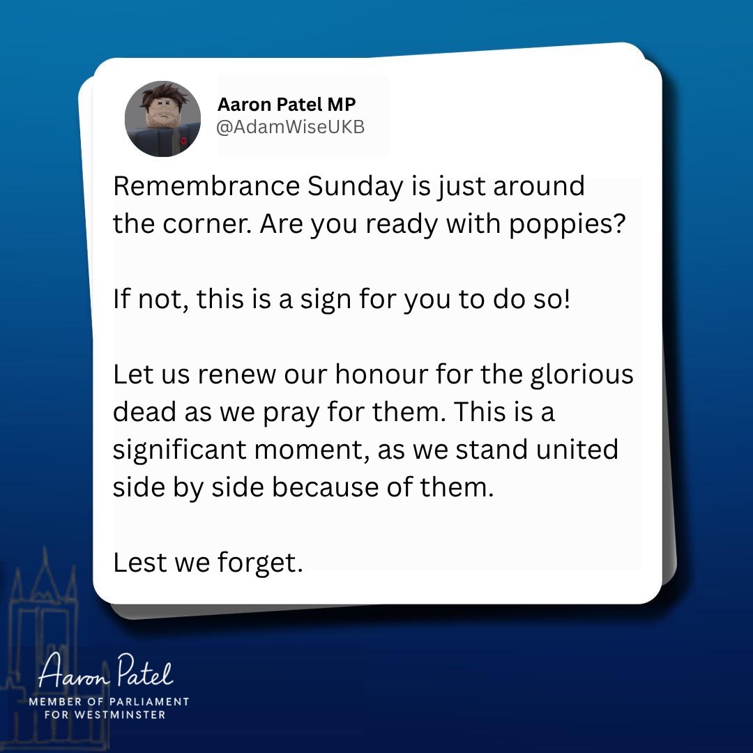 AdamWiseUKB's tweet image. Join us this Sunday to remember those glorious fallen heroes!