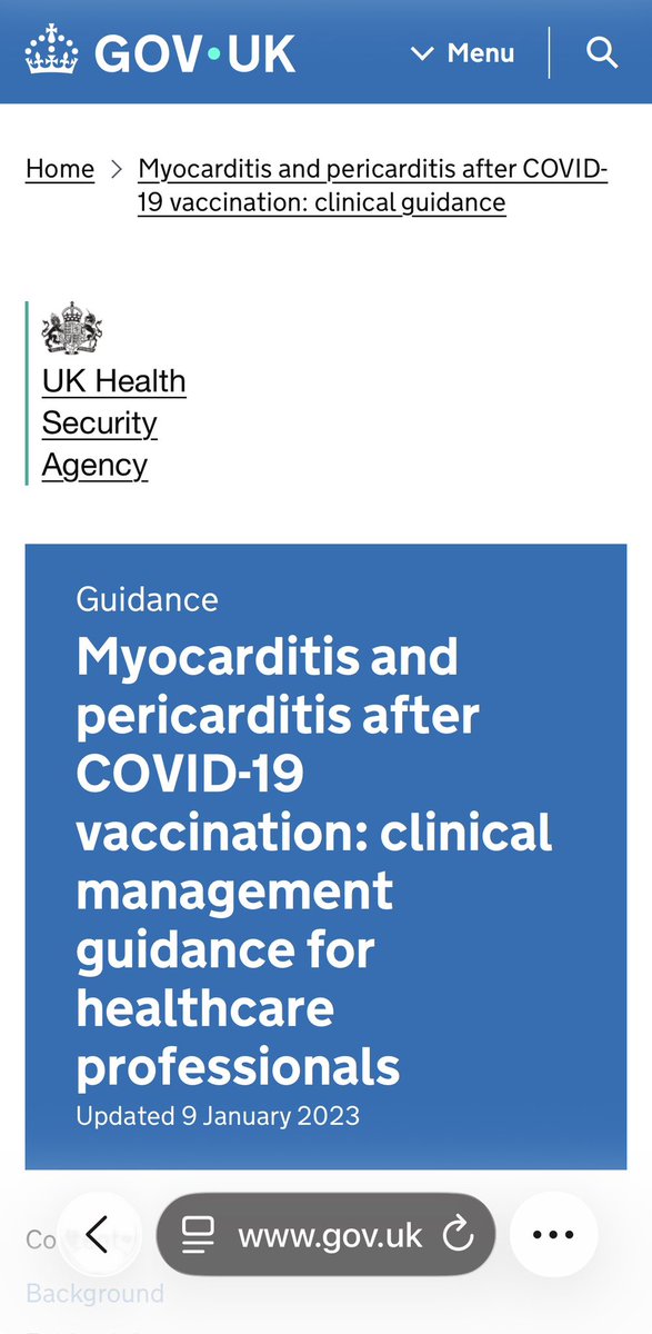 TheRustler83's tweet image. UK Government confirms the COVID-19 vaccines cause heart inflammation

Myocarditis &amp;amp; Pericarditis 

Source: UK Government 

gov.uk/government/pub…
