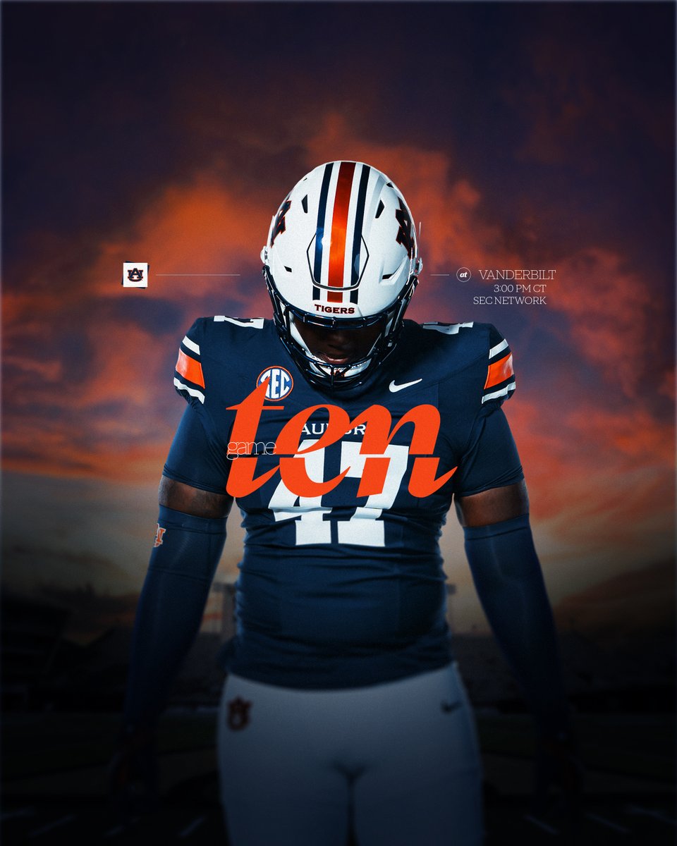 AuburnFootball's tweet image. WAKE UP! It's Gameday! 🦅

🆚 Vanderbilt
⏰ 3:00 PM CT
📺 @SECNetwork