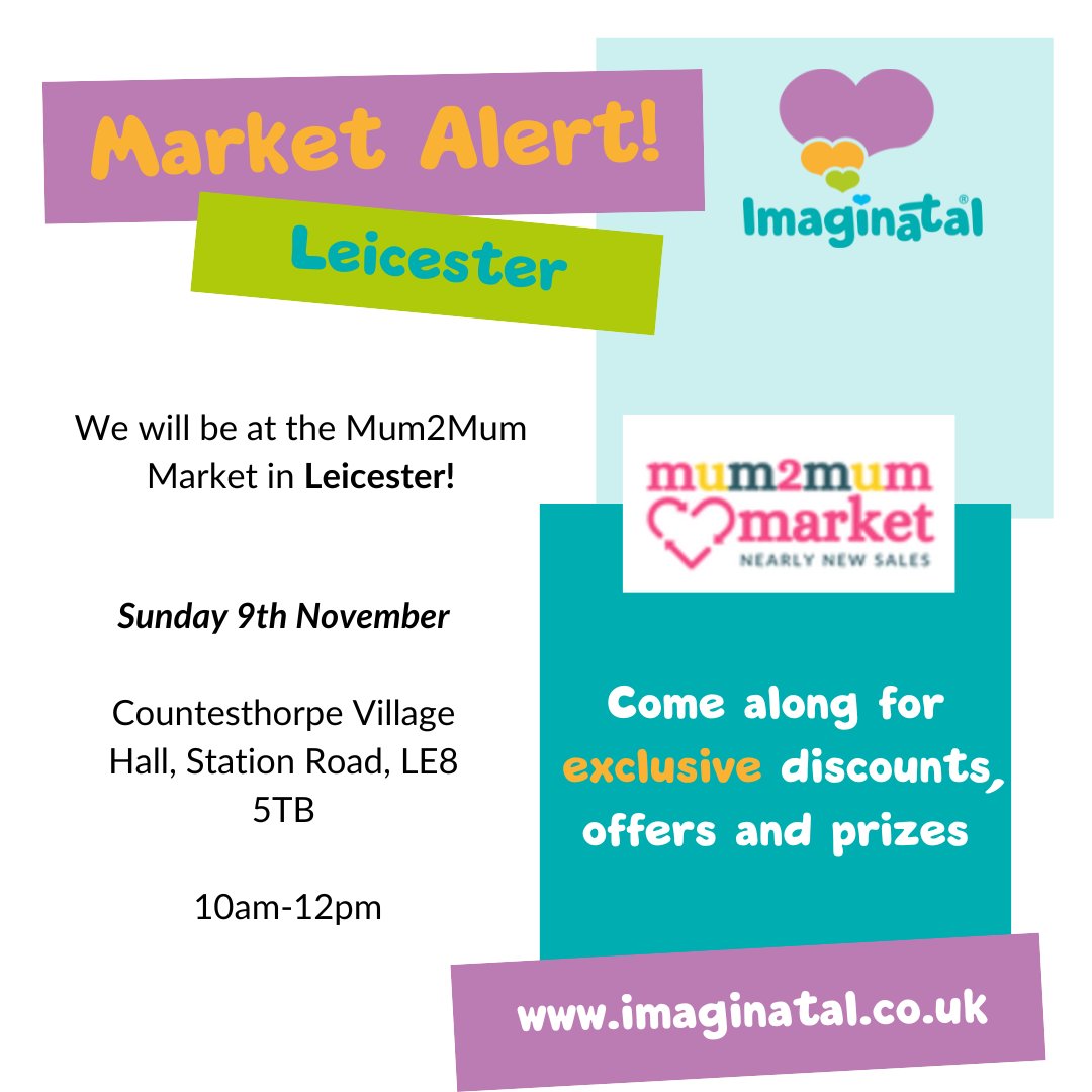 imaginatal's tweet image. Leicester! We've got a market alert for you✨
We'll be at the Mum2Mum Market in Coutesthorpe Village Hall tomorrow💗

Come along for nearly new sale, pre-loved items and exclusive discounts and offers from us! 

#mum2mummarket #imaginatal #privatescan #privatescanclinic