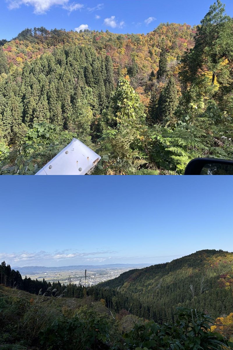 kawaguchi_safe's tweet image. ◆活動報告

熊出没スポットから、裏の山（市民の森）を巡回。

この山では人が少なく目撃情報は無いが、観光も兼ねて行ってみた。

ここでは山の途中に公園もあり、のどかで紅葉もあり絶景であった。

後半下りてゆく際に、なんと『ニホンカモシカ』を発見！…