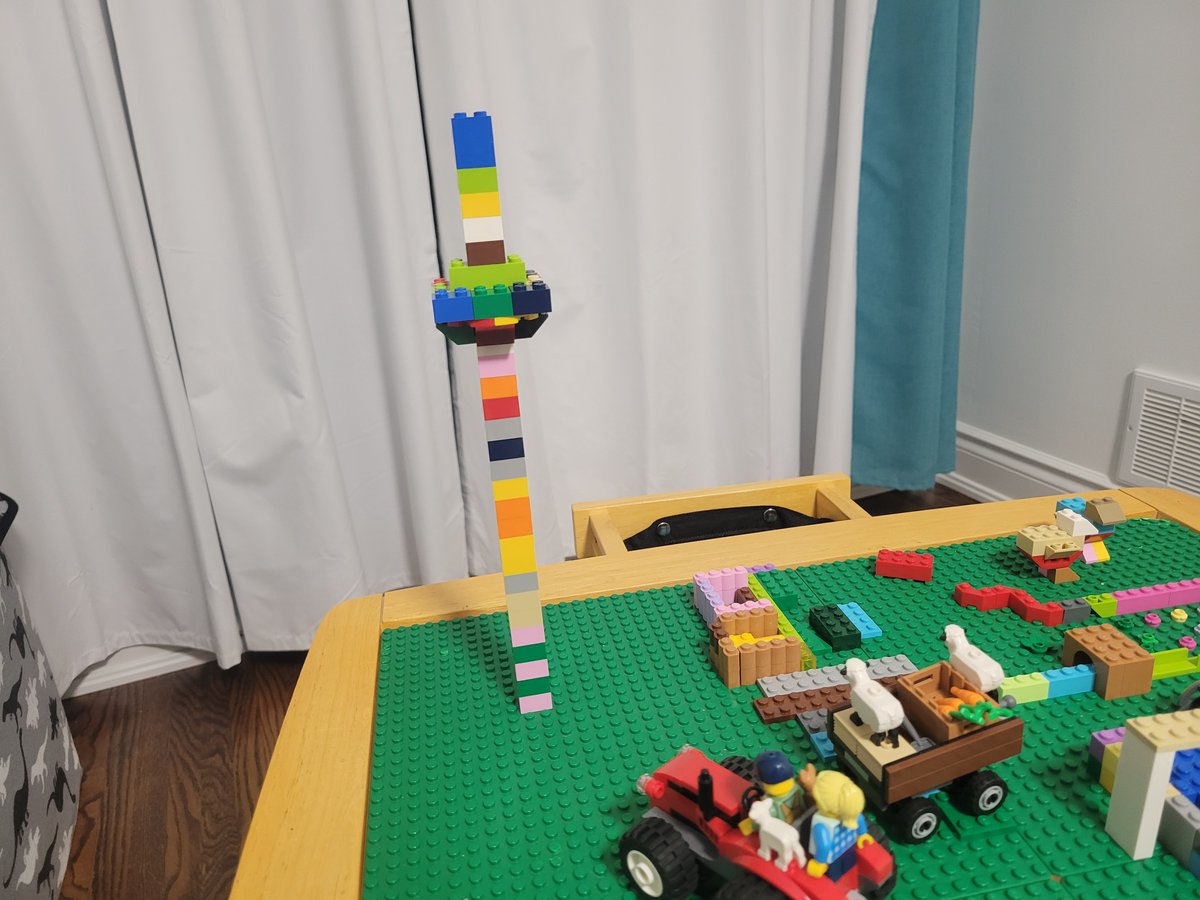 deonandan's tweet image. Last night, my 5-year old made the CN Tower out of Lego, and I thought it was pretty cool.