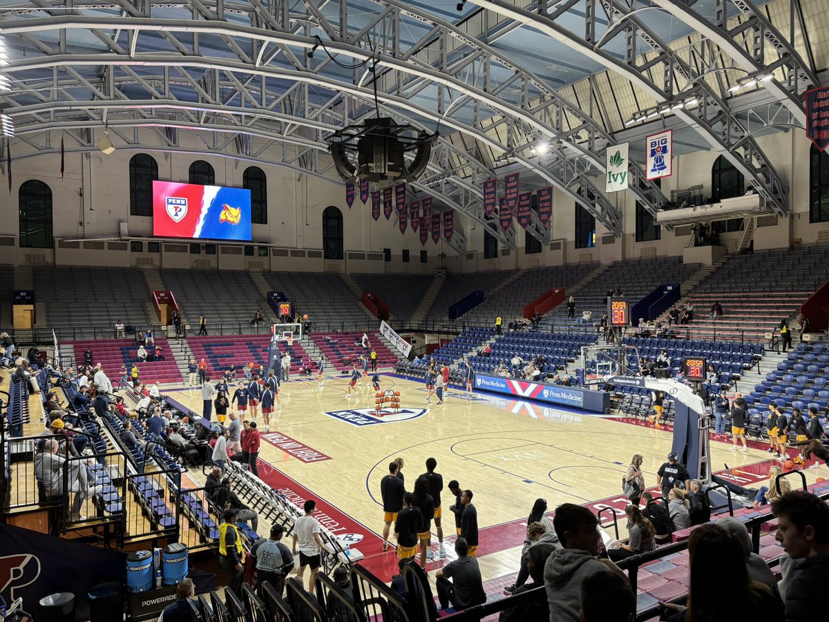 Visited The Palestra for the first time to watch <a href="/PennMBB/">Penn Men's Basketball</a> play. This gym has an aura you just don’t find anywhere else.