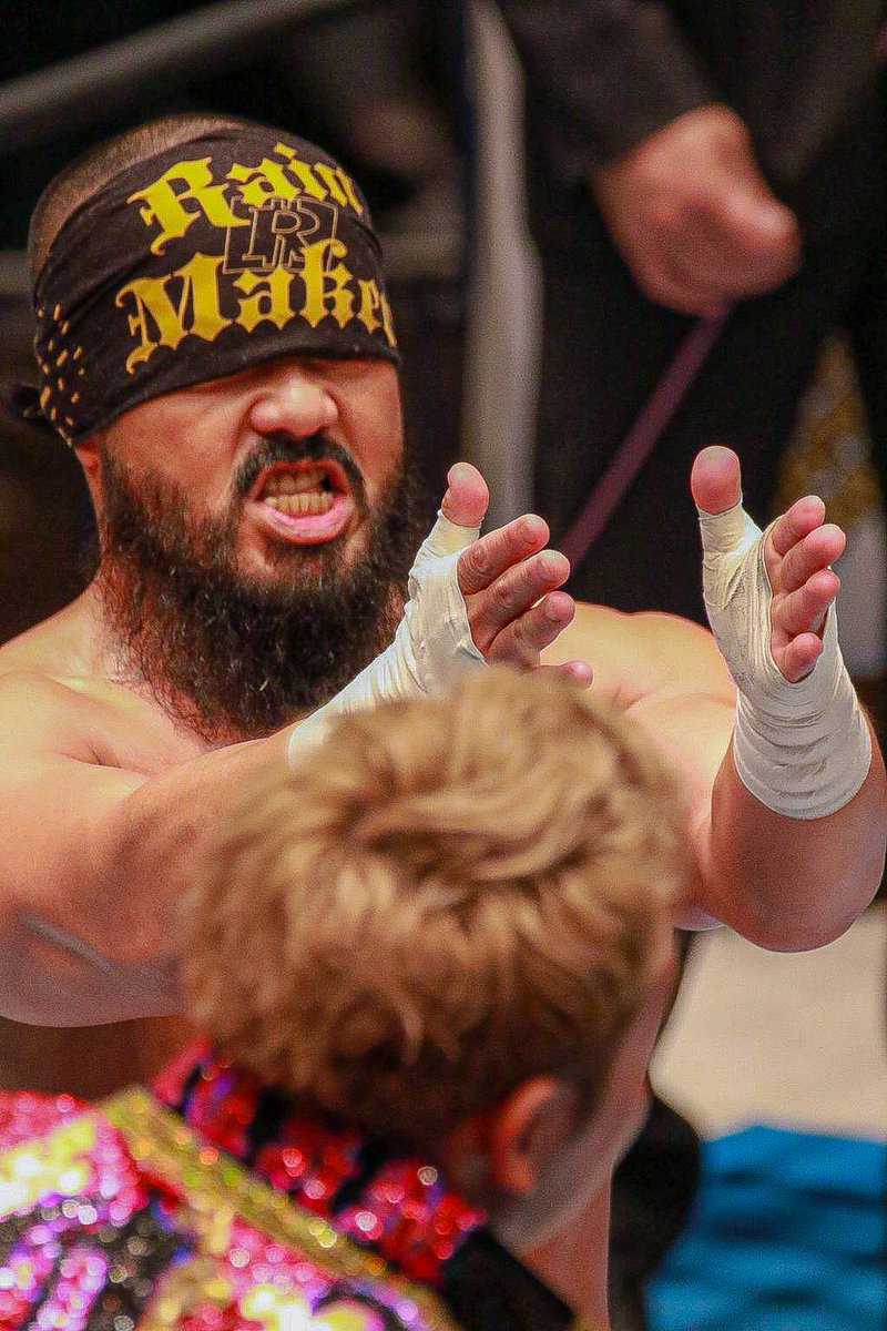 久々のレインテーカースタイルでしたね！
なつかしー。
#外道 #njpw #njwk20