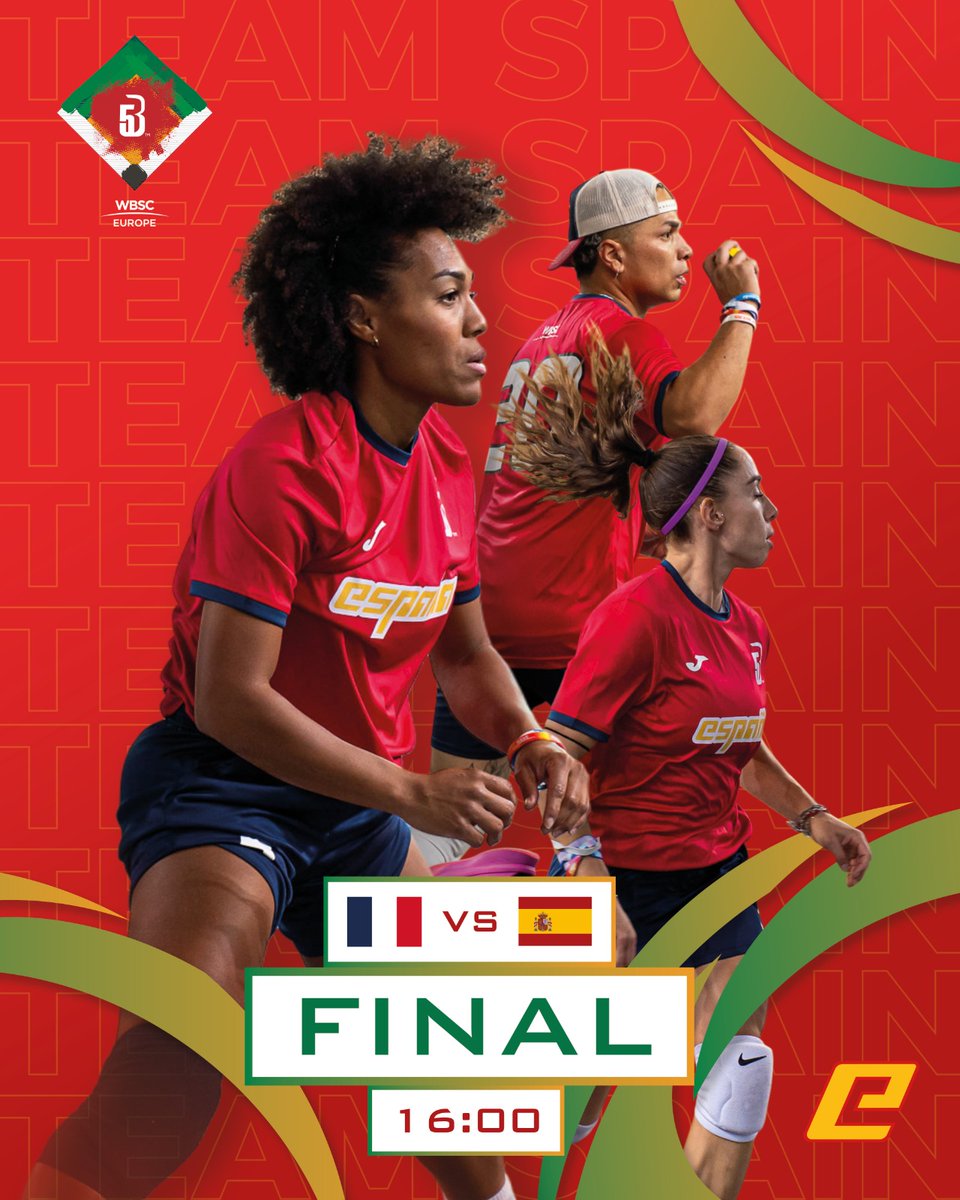 LA GRAN FINAL 🖐🏼

A las 16h la selección española buscará hacer historia en el Baseball5 europeo disputando su primera final continental 🔥🏆

Solo Francia se interpone en el camino de nuestra selección hacia la cima 🇫🇷💪🏼

Hoy, todos con la selección 🇪🇸