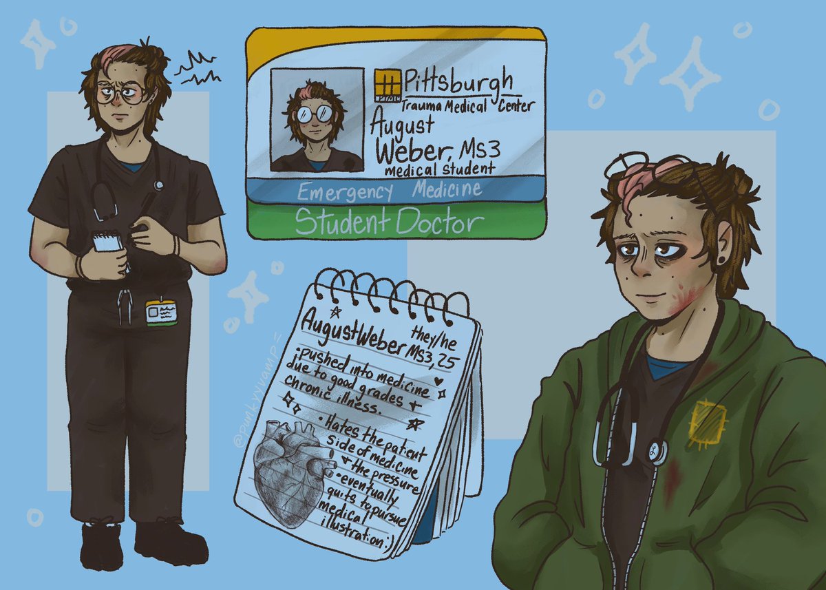 punkyyvamp's tweet image. I finished my pittsona !!! I love them dearly. #pittsona #dapitt