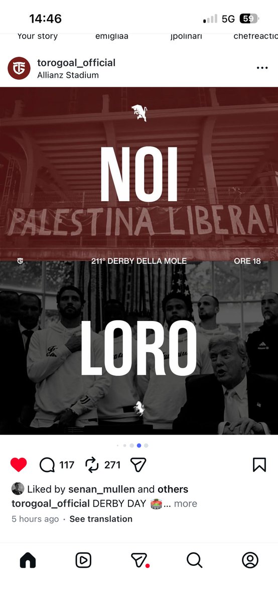 Palestine + <a href="/TorinoFC_1906/">Torino Football Club</a> are together.  Free Palestine..
Forza Toro...
