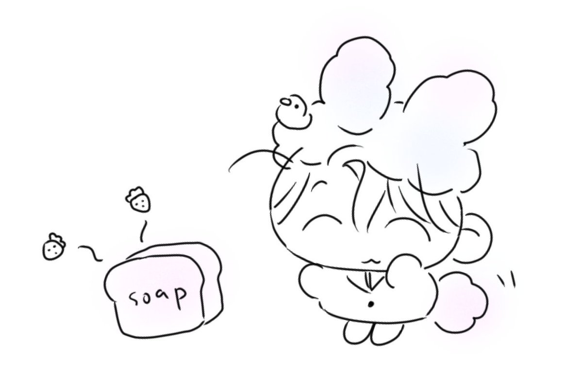 딸기우유비누에서 태어난 비누요정현제(라는걸 그린적이 있었다