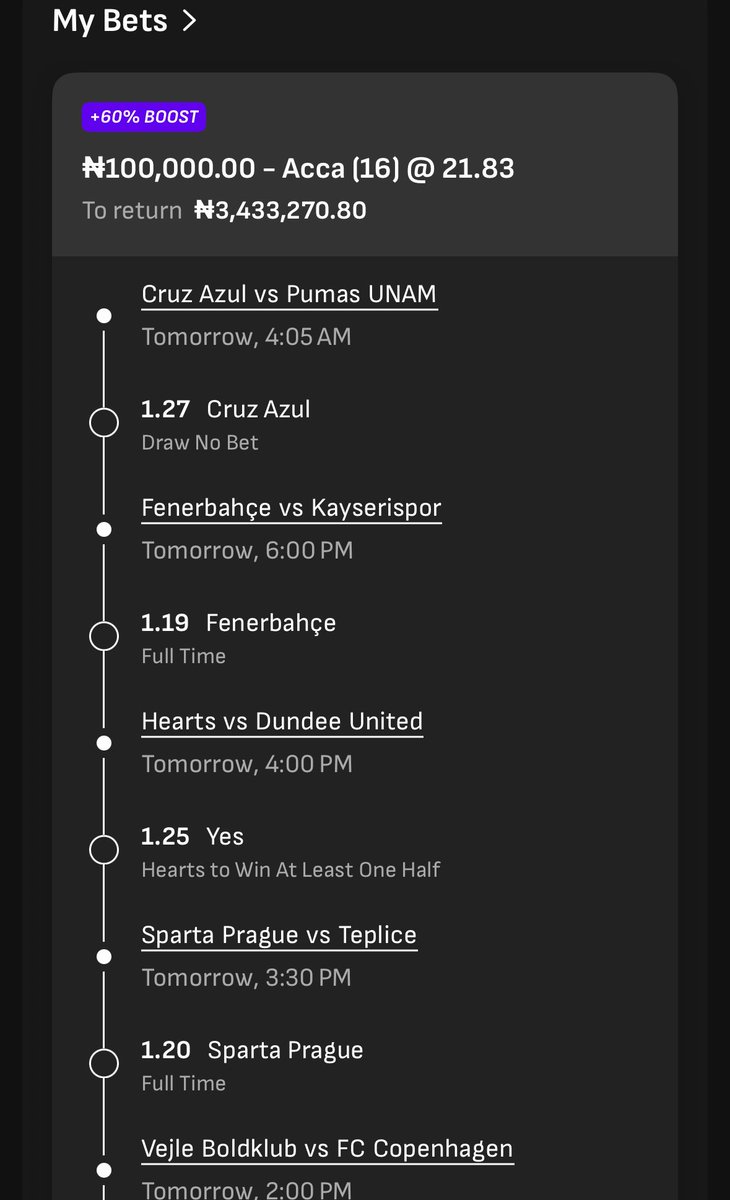 pbtips_'s tweet image. X100 : hnqzd

SAT &amp;amp; SUN COMBO 
X20 Edit : nzdp7

Register on the best Betting platform in Nigeria right now with the link below 👇🏽

wl-nl.livescorebet.com/C.ashx?btag=a_…

✅Best Markets 
✅Best Odds 
✅Fastest Payout 
✅Easy Funding with Opay